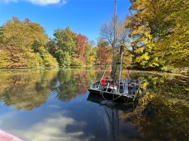 12-foot Lund vessel named Lulu — small sampling platform